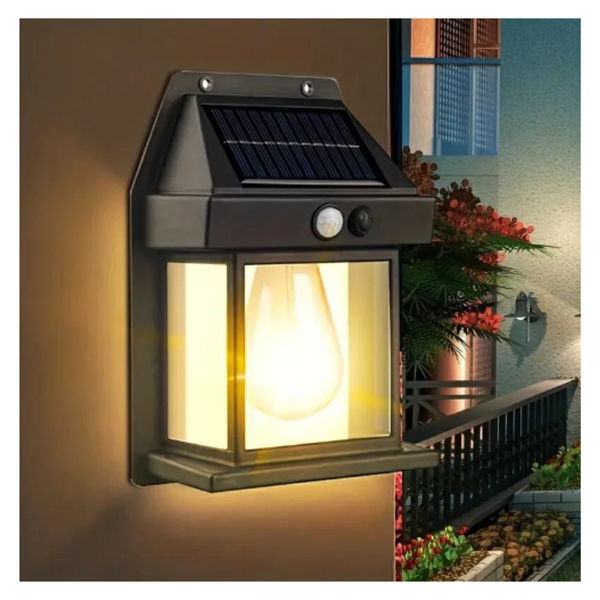 Set de Faroles Led Solares y Sensor de Movimiento