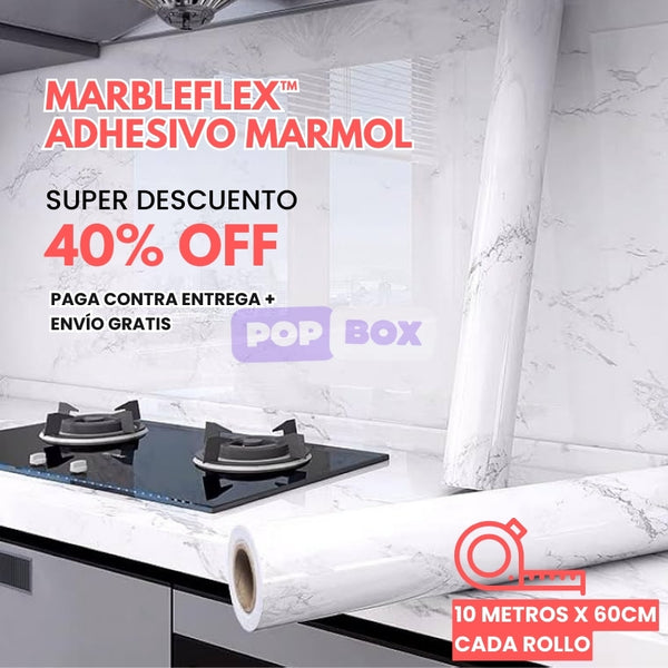 MarbeFlex™ Papel Adhesivo Mármol 10 Metros