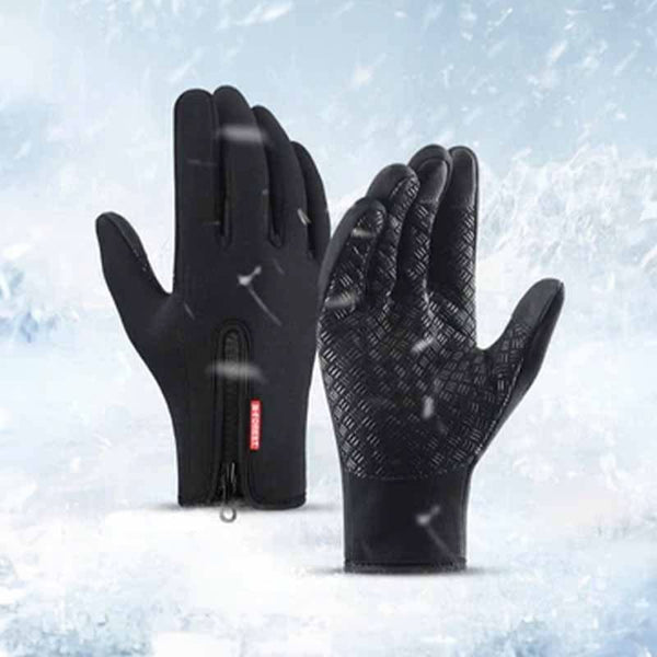 Guantes Térmicos con Dedo Tactil y Silicona Antideslizante 2x1