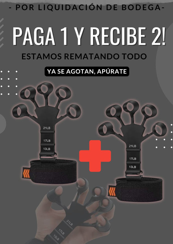 Ejercitador de Dedos y Antebrazo Premium 2x1