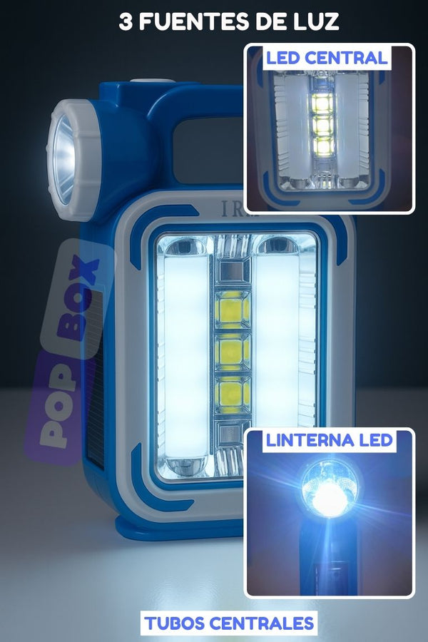 Linterna de Triple Luz y Carga SuperSun™