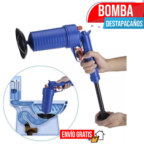 Bomba Destapa Baños y Cañerías + Envío Gratis