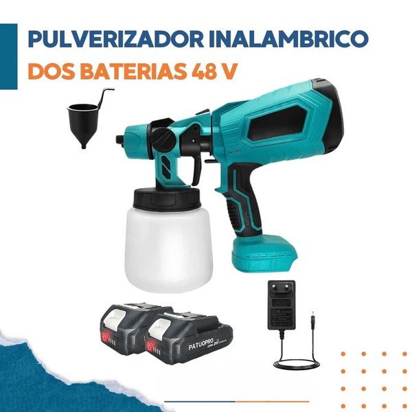 Pulverizador De Pintura Inalámbrico Doble Batería 48V