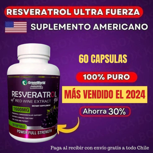 Resveratrol™ Frasco x 60 Cápsulas | 590mg
